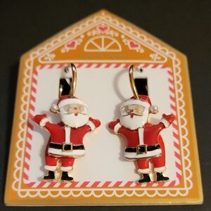 True To Form Santa Earrings Brand New Rt Li